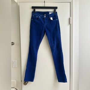 Rag & Bone blue corduroy skinny jeans size 26
